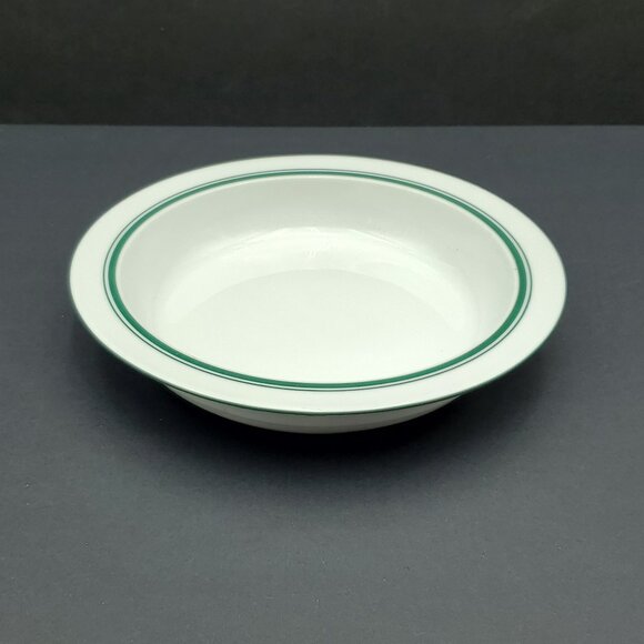 Dansk Christianshavn Green Rim Soup Bowls Dansk Bistro Green Band Soup Bowls - Picture 4 of 7